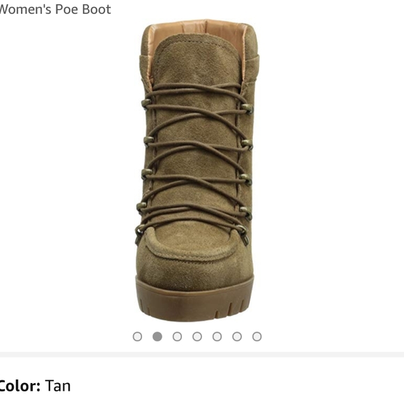 NEW Report Signature Poe suede lace up tan booties - Picture 6 of 7